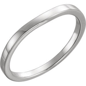 14K White Band #2