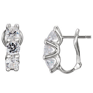 Sterling Silver Cubic Zirconia Earrings