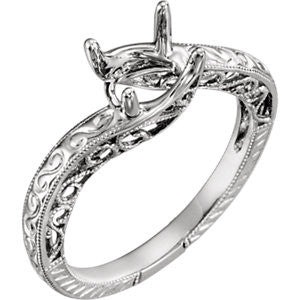 4-Prong Solitaire Engagement Ring or Band