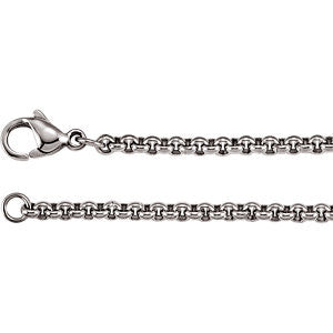 3mm Stainless Steel Rolo Chain