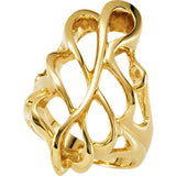 14K Yellow Freeform Ring