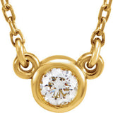 14K Yellow 1/10 CTW Diamond 18" Necklace