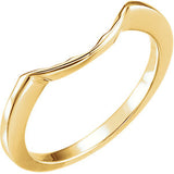 14K Yellow Band for 8.8mm Engagement Ring