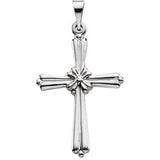 14K Yellow Cross Pendant