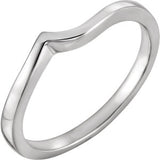 14K White Band