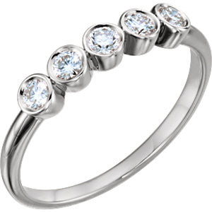 14K White 1/3 CTW Diamond Ring