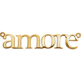 14K Yellow "Amore" 16.25" Necklace