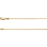 14K Yellow 1.5mm Cable 16" Chain