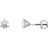 14K White 1-2 CTW Diamond Earrings