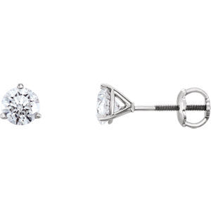 14K White 1-2 CTW Diamond Earrings