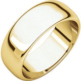 14K Rose 2.5mm Half Round Band