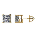 14K Yellow 1-2 CTW Diamond Earrings