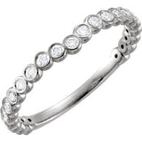 14K White 1-4 CTW Diamond Band