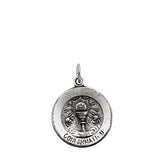 Sterling Silver 18.5mm Round Confirmation Pendant Medal