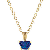 14K Yellow February Birthstone Pendant