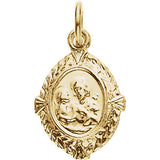 14K Yellow 12x9mm St. Joseph Medal