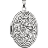 Sterling Silver Oval Locket