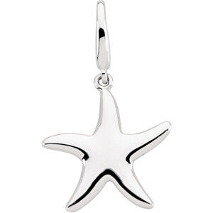 Gold Fashion Starfish Charm