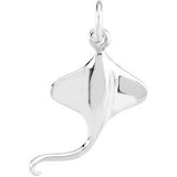 Sterling Silver Stingray Charm