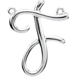 Sterling Silver "H" Script Initial