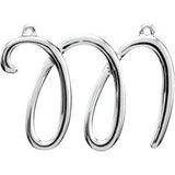 Sterling Silver "H" Script Initial