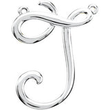 Sterling Silver "H" Script Initial