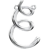 Sterling Silver "H" Script Initial