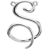 Sterling Silver "H" Script Initial