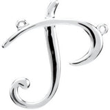 Sterling Silver "H" Script Initial