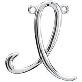 Sterling Silver "H" Script Initial