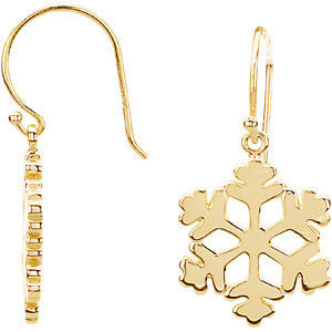 Petite Snowflake Earrings