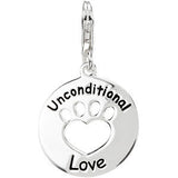 Heart U Back&trade; Unconditional Love Paw Charm