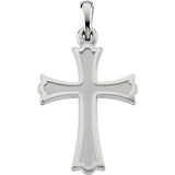 14K Yellow 22x16mm Cross Pendant