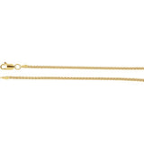 14K Yellow 1.8mm Wheat 18" Chain