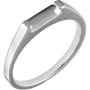 14K White Band