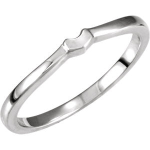 14K White Band