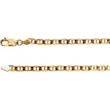 14K Yellow 4.5mm Anchor 7" Chain