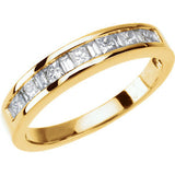 14K Yellow 1-4 CTW Diamond Anniversary Band