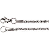 2.4mm Stainless Steel Rope Chain