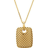 14K Yellow Pierced Style 18" Necklace