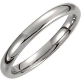 Titanium 6mm Domed Polished Band Size 6