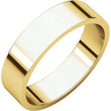 14K Rose 5mm Flat Band