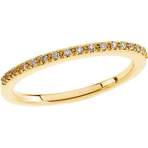 14K Yellow 1-10 CTW Diamond Band