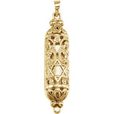 Hollow Mezuzah Pendant or Necklace