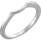 14K White 5.8mm Band