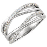 14K White 1/5 CTW Diamond Ring