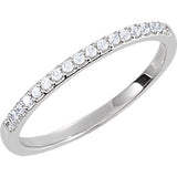 Sterling Silver Cubic Zirconia Band Size 7