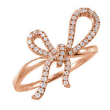 Diamond Bow Ring