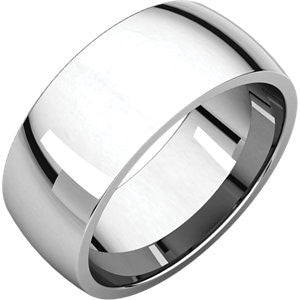 Platinum 8mm Light Comfort Fit Band