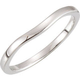 14K White Band